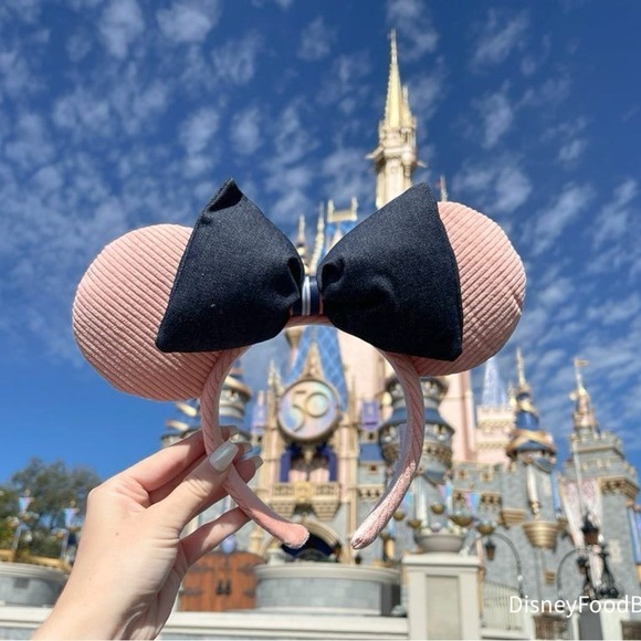 Minnie Mouse Ear Headband for Adults – Denim and Corduroy - Picture 2 of 4